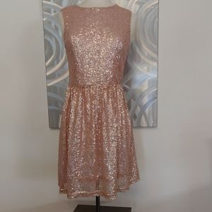 🌸EUC BLUSH SEQUINS DRESS🌸